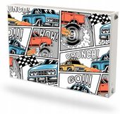 Mata magnetyczna magnes na grzejnik na wymiar KOMIKSOWE SAMOCHODY 60x100 cm