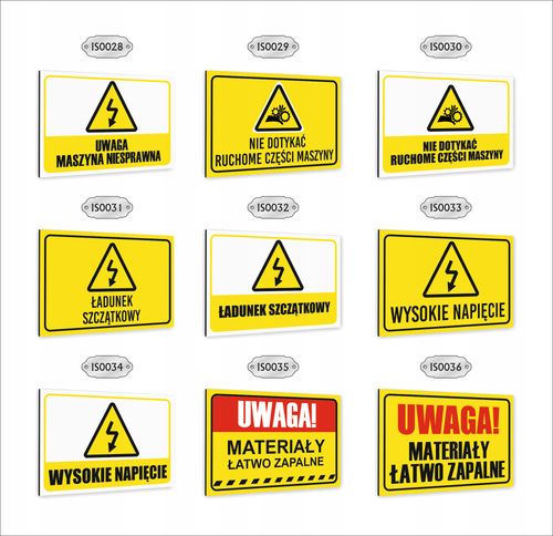 Tabliczka znak informacyjny dibond 20X15 UWAGA ROBOTY NA WYSOKOŚCI na Arena.pl
