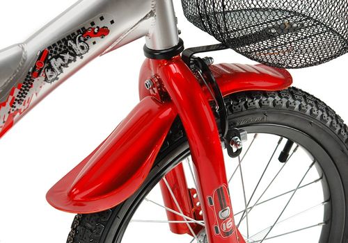 Rower 16 MEXLLER BMX sreb/czerw. + koszyk na Arena.pl