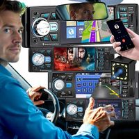 RADIO SAMOCHODOWE BLUETOOTH 1DIN NAWIGACJA STACJA ODTWARZACZ KAMERA COFANIA