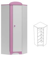 szafa do pokoju dziecka MAJA N27 szafa narożna dla dzieci 70x70 w.190