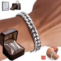 SREBRNA Bransoletka Męska SREBRO pr. 925 Pancerka Gruba 8mm WŁOSKA + GRATIS