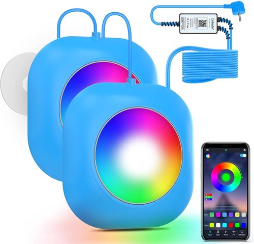 Lampa LED bezprzewodowa do basenu LyLmLe 40 W 12V IP68 z kablem 8 m, 2 szt. na Arena.pl