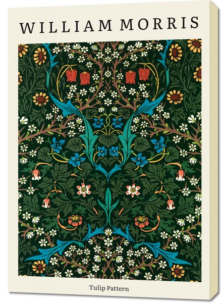Obraz 70x100cm Design Tulip Pattern, Morris Vintage do Salonu zdjęcie 1