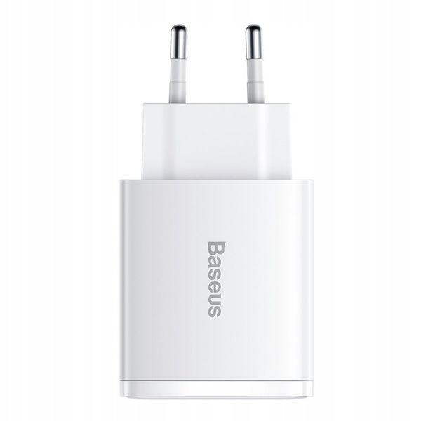 BASEUS SZYBKA ŁADOWARKA SIECIOWA KOSTKA 2x USB USB C 30W MOCNY ZASILACZ 3A zdjęcie 11