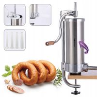 NADZIEWARKA DO KIEŁBASY PIONOWA 3 kg MASZYNKA DO KIEŁBAS SZPRYCA KAMILLE