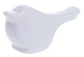 Ptaszek mały biały ceramiczny