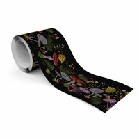 Samoprzylepny Pasek Dekoracyjny Grzyby Rośliny Styl Vintage Liście