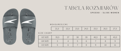 Klapki basenowe antypoślizgowe damskie Speedo Slides rozmiar 35,5 na Arena.pl