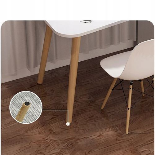 NOWOCZESNE STYLOWE BIURKO DO DOMU I BIURA Z SZUFLADAMI I PÓŁKAMI BIAŁE na Arena.pl