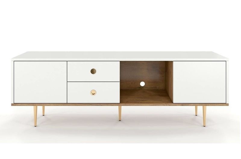 Szafka rtv Harmoni H02 biała zdjęcie 3