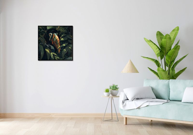 Plakat 60x60cm Skryty Tukan zdjęcie 4