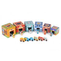 EDUKACYJNA WIEŻA DO UKŁADANIA DREWNO KARTON 18 ELEMENTÓW