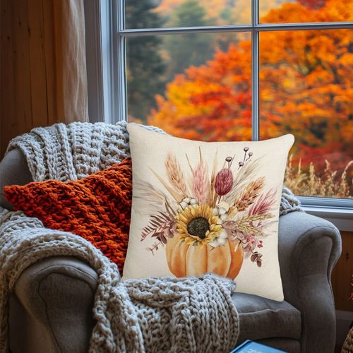 poszewka na poduszkę 45x45cm piękny druk jesień boho pod191 na Arena.pl