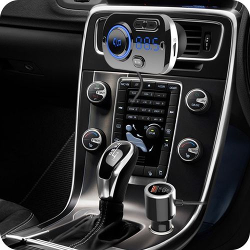 TRANSMITER BLUETOOTH FM SAMOCHODOWY 2X SZYBKA ŁADOWARKA AUX USB-C na Arena.pl