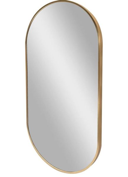 Lustro Elipsa 75x40cm złote GX06 ścienne owalne łazienkowe do salonu sypialni loftowe Industrialne minimalistyczne zdjęcie 6