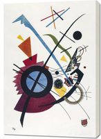 Obraz 70x100cm Fiolet,  Wassily Kandinsky Vintage do Salonu