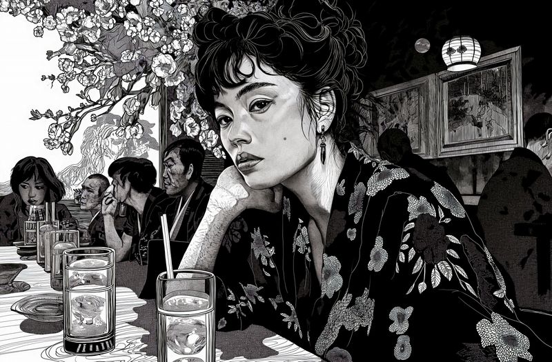 Plakat 91,5x60cm Czarne Kimono zdjęcie 1