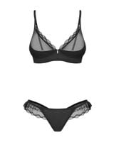 transparentny komplet bielizny stelisa czarny l/xl obsessive