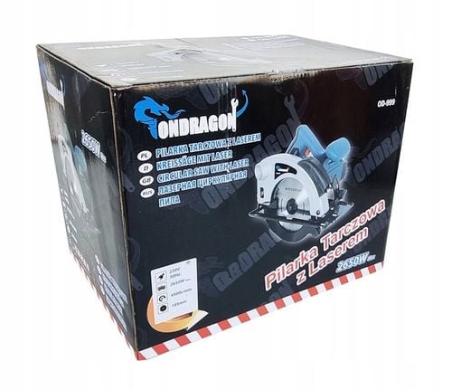 PILARKA PIŁA TARCZOWA RĘCZNA DO DREWNA LASER 2650W na Arena.pl