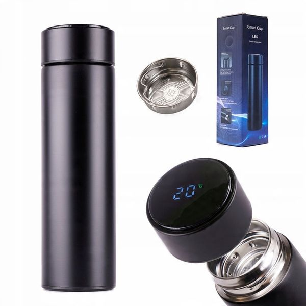 TERMOS KUBEK TERMICZNY SMART WYŚWIETLACZ LED TEMPERATURA 500ml Czarny zdjęcie 5