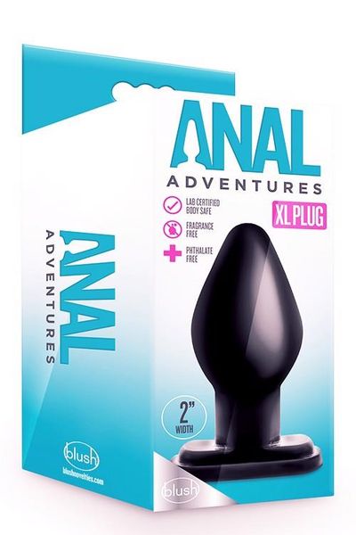 Anal Adventures Xl Plug Black zdjęcie 1