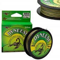 Dyneesi Plecionka na Przypon 0,25 mm KOLOROWA 30 m