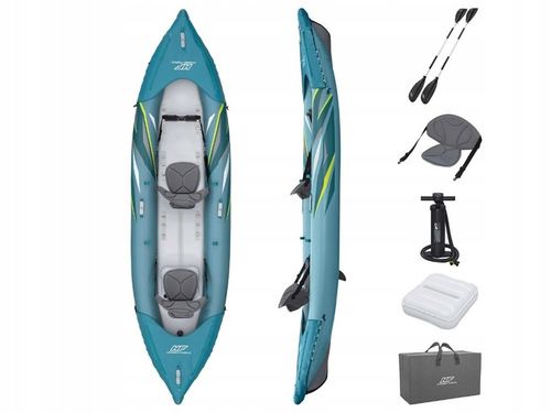 Kajak Dmuchany 2 os. Elite Bestway 65167 Pompka Wiosła Torba MODEL 2024 na Arena.pl