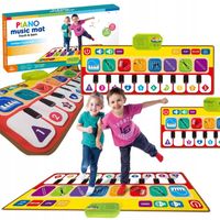 MATA MUZYCZNA KOLOROWA TANECZNA INTERAKTYWNA INSTRUMENTY DŹWIĘK DLA DZIECI