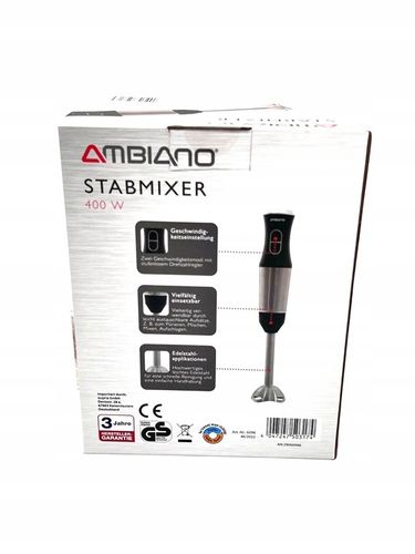 BLENDER RĘCZNY SPIECZNIACZ MIKSER REGULACJA PRĘDKOŚCI PRZEŹROCZYSTA MIARKA na Arena.pl