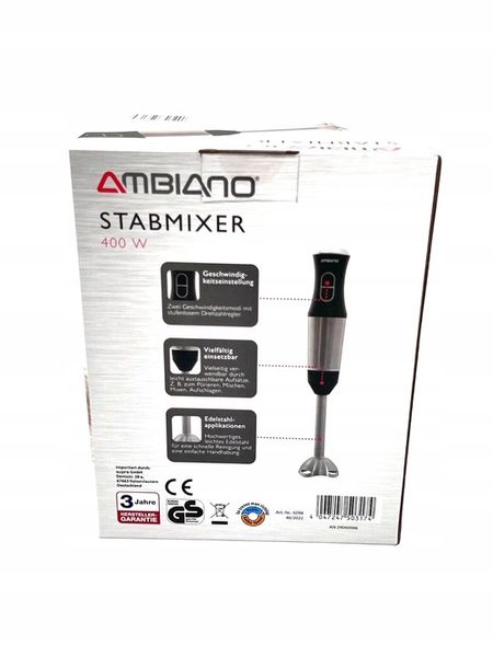 BLENDER RĘCZNY SPIECZNIACZ MIKSER REGULACJA PRĘDKOŚCI PRZEŹROCZYSTA MIARKA zdjęcie 4