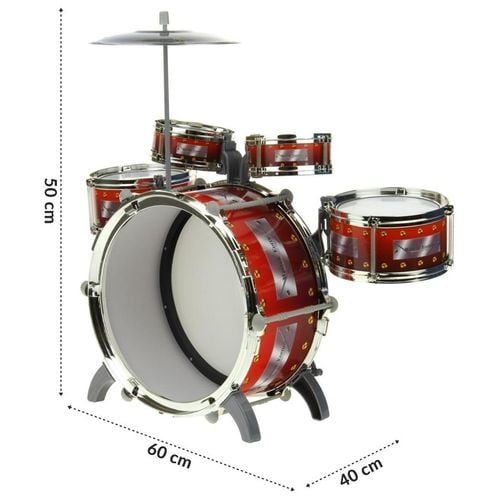 Perkusja 5 Bębnowa z Krzesełkiem Talerzem na Arena.pl