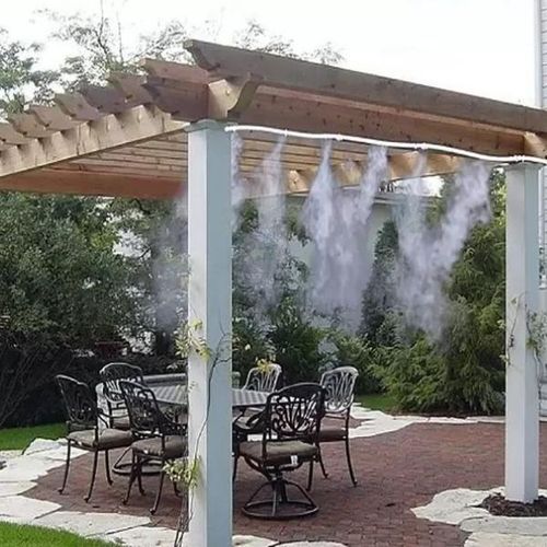 KURTYNA WODNA MGIEŁKA ZRASZACZ 20M OGRÓD KLIMA ZESTAW DO NAWADNIANIA 10DYSZ na Arena.pl