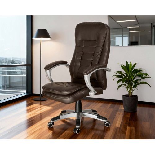 Fotel biurowy obrotowy Sofotel ciemny brąz na Arena.pl