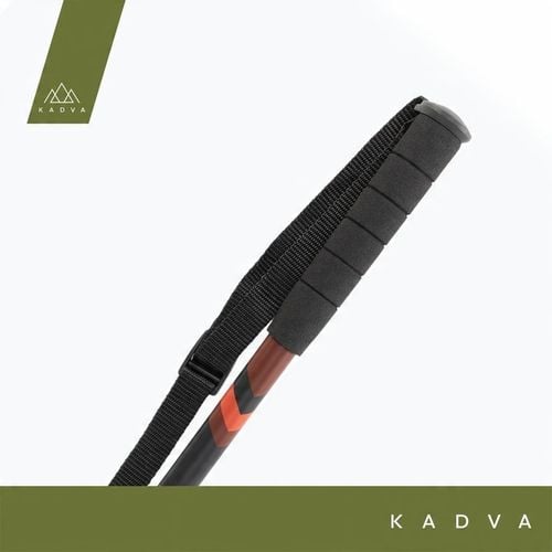 Kije turystyczne KADVA Tengri czerwony 65-135 cm SYSTEM TWIST LOCK na Arena.pl