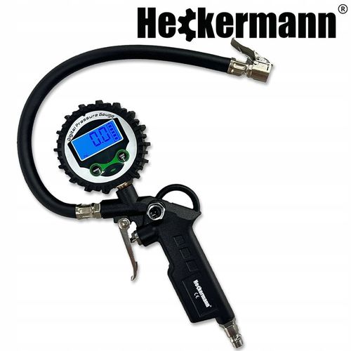 PISTOLET DO POMPOWANIA KÓŁ Z MANOMETREM CYFROWYM LCD WĘŻYK 36CM 15 BAR na Arena.pl