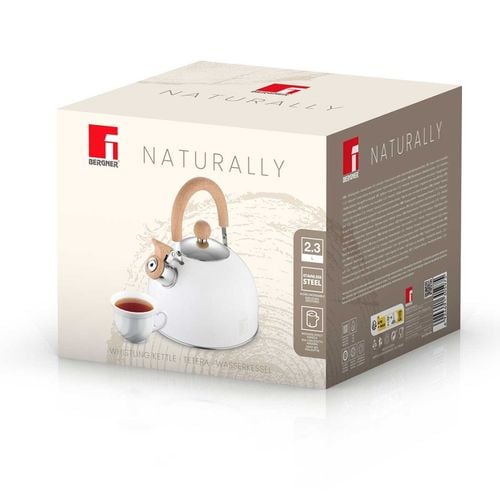 czajnik stalowy z gwizdkiem 2,3l bergner bg-37304 naturally na Arena.pl