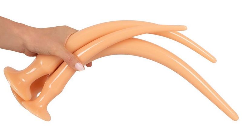 Super Long Butt Plug Set Flesh zdjęcie 4