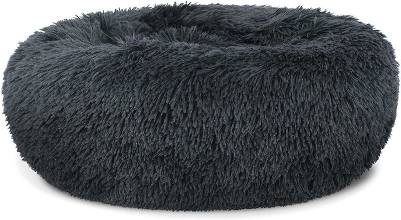 Legowisko pluszowe S 40cm - ciemnoszare zdjęcie 2