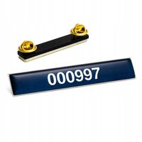 Identyfikator numeryczny POLICJA polimerowy na pinsy