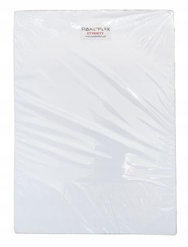 Naklejki A4 210x297 mm, do drukarki cyfrowej laserowej atrament - 100 ark. na Arena.pl