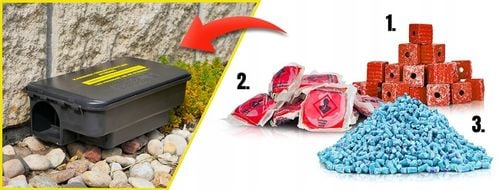 3X DUŻA STACJA DERATYZACYJNA KARMNIK Z NADRUKIEM NA MYSZY I SZCZURY na Arena.pl