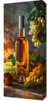 Obraz 30x70cm Bursztynowe Wino