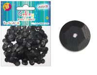 cekiny metalizowane CZARNE 8mm 10g | MT-0211