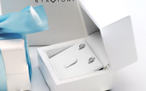 Złote kolczyki KBD5523 - Diament na Arena.pl