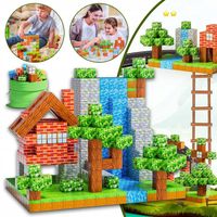 MAGNETYCZNYCH KLOCKÓW KONSTRUKCYJNYCH MINECRAFT 100 SZT + 3 LOSOWYCH LALEK