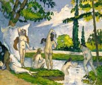 Bathers, Paul Cézanne - plakat 60x40 cm