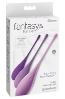 fantasy for her zestaw 3 kulki treningowe do ćwiczeń kegla silikonowe