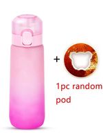 1 szt. 650 ml aromatyzowanej butelki na wodę z losowymi 1 kapsułkami – 0,65 l / A-Gradient Pink