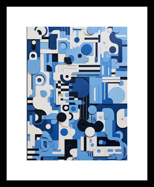 Plakat 15x20cm Niebieski Labirynt zdjęcie 3
